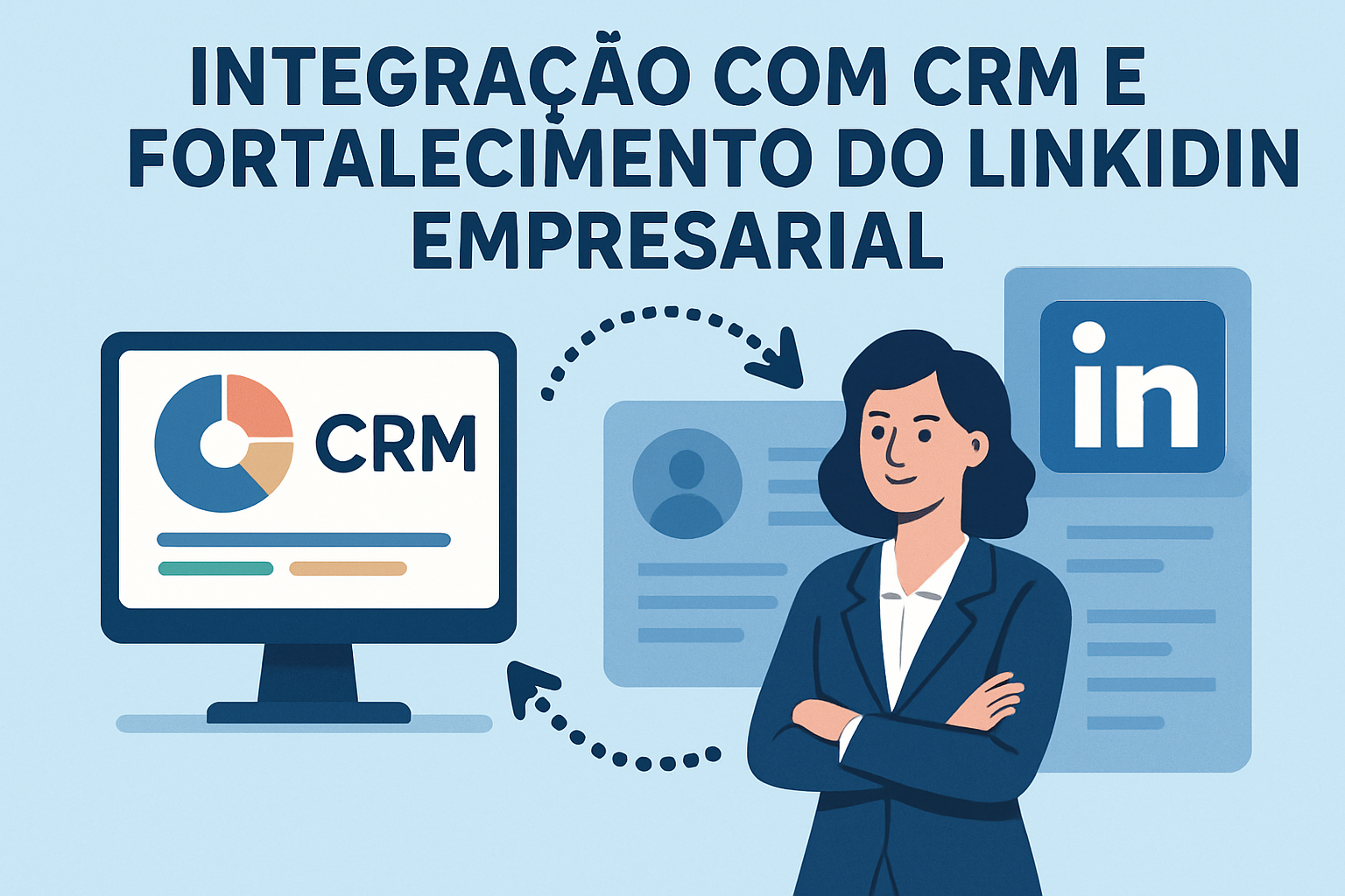 Integração com CRM e fortalecimento do LinkedIn empresarial